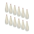 thumbnail image 2 of koolsoo 12 Pieces Fishing Bucktail Teasers for Seabass Slide Tube Rig Saltwater Plug White, 2 of 9