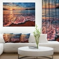 thumbnail image 3 of Designart 'Peaceful Evening Beach View ' Seascape Canvas Art Print, 3 of 3