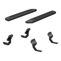 ARIES AdvantEDGE 5-1/2" x 53" Black Aluminum Side Bars, Select Ford F150, F250, F350 Step Nerf Bar Kit