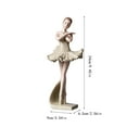 thumbnail image 2 of Ballerina Statues Sculpture Ballet Figurines Home Decor Desktop Art Figure Collectible Gift Crafts Ornaments For Girls Living Room Party Dining Decoration, 2 of 2