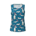 thumbnail image 4 of Lsque Festive Dachshund Fun Printed Workout Tank Tops for Women, Athletic Sports Tank Tops, Compression Sleeveless Dry Fit Shirts,Sleeveless Yoga Shirt-X-Large, 4 of 9