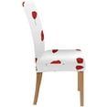 thumbnail image 3 of RYLABLUE Red Poppy Stretch Chair Cover Protector Seat Slipcover for Dining Room Hotel Wedding Party Set of 1, 3 of 5