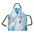 thumbnail image 1 of EREHome Marble texture Eastern Adjustable Bib Kitchen Apron with Pockets for Women Men, 1 of 2