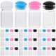 thumbnail image 1 of EeaseMX 50 mini frascos de vidrio transparentes de 0,5 ml con tapón de silicona, ideales para mensajes, bodas, recuerdos de fiestas (colores surtidos)., 1 of 7
