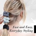 thumbnail image 4 of Kitsch Velvet Scrunchies - Large Hair Ties, Ponytail Holders & Hair Bands for Women and Girls, 5pc (Holiday), 4 of 4