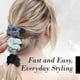 thumbnail image 4 of Kitsch Velvet Scrunchies - Large Hair Ties, Ponytail Holders & Hair Bands for Women and Girls, 5pc (Holiday), 4 of 4