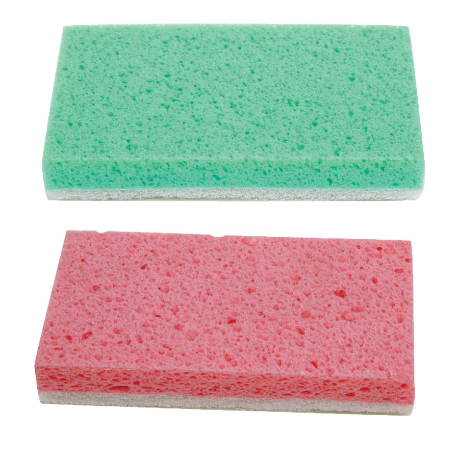 10Pc Scrub Sponge, Green