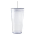 thumbnail image 1 of TAL Double-Wall Lightweight 18oz Iced Coffee Tumbler with Straw, 1 of 4