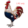 thumbnail image 4 of Blukids 4th of July Decorations, 1 PC Patriotic Outdoor Patio Steel  Rooster Decor USA Independence Day Celebration Party Home Decor, 4 of 6