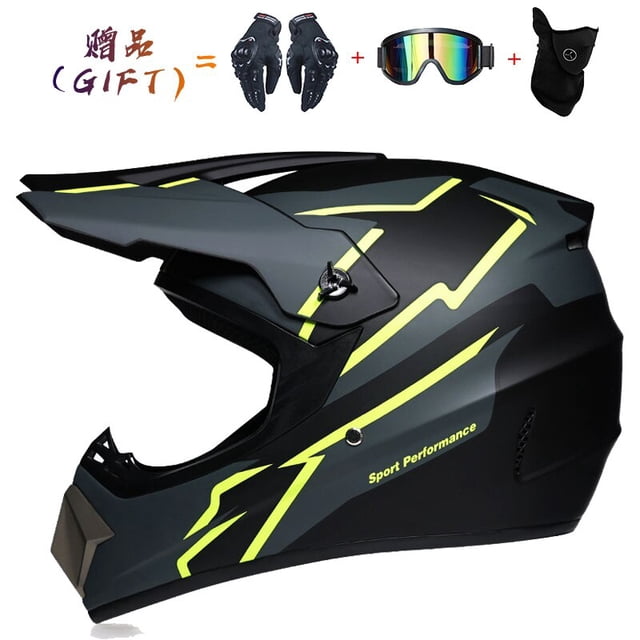 Enviar 3 piezas de regalo casco de motocicleta niños casco todoterreno bicicleta cuesta abajo AM DH casco cruzado capacete motocross casco Tan Jianjun unisex
