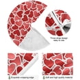 thumbnail image 2 of FMSHPON Valentine's Day Mother's Day Red Heart Love Xmas Christmas Tree Skirt Stand Mat for Holiday Party Decoration Indoor Outdoor 36 inches, 2 of 6