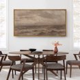 thumbnail image 4 of Large Framed Canvas Print Vintage Ocean Waves Under Moody Sky - Classic SeascapeWall Art Decorative Ready to Hang Painting for Living room Bedroom 60x30 inches Natural Frame, 4 of 7