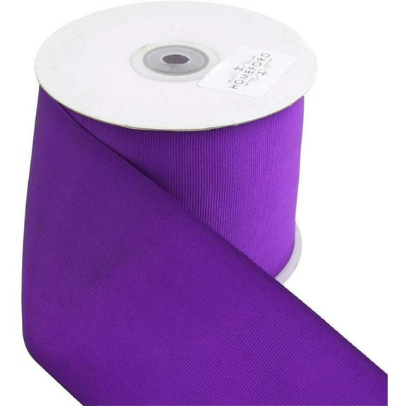 Solid Grosgrain Ribbon, 3-Inch, 25 Yards, Purple