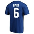 thumbnail image 3 of Men's Fanatics Jaxson Dart Royal New York Giants Big & Tall Name & Number T-Shirt, 3 of 3