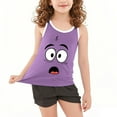 thumbnail image 4 of VEKDONE Tout-Petits Enfants Garçons et Mode Mignon Dégradé Imprimé Doux Sans Manches Bas Camisole, 4 of 6