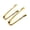 Golden, variant on SPRING PARK 2Pcs Stainless Steel Small Serving Tongs,Cooking Tongs for Tea Party, Coffee Bar, Wedding, Appetizers, Desserts