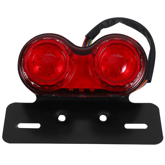 Motorcycle Tail and Brake Light with LED for Off-road Bikes Red Color ABS Material