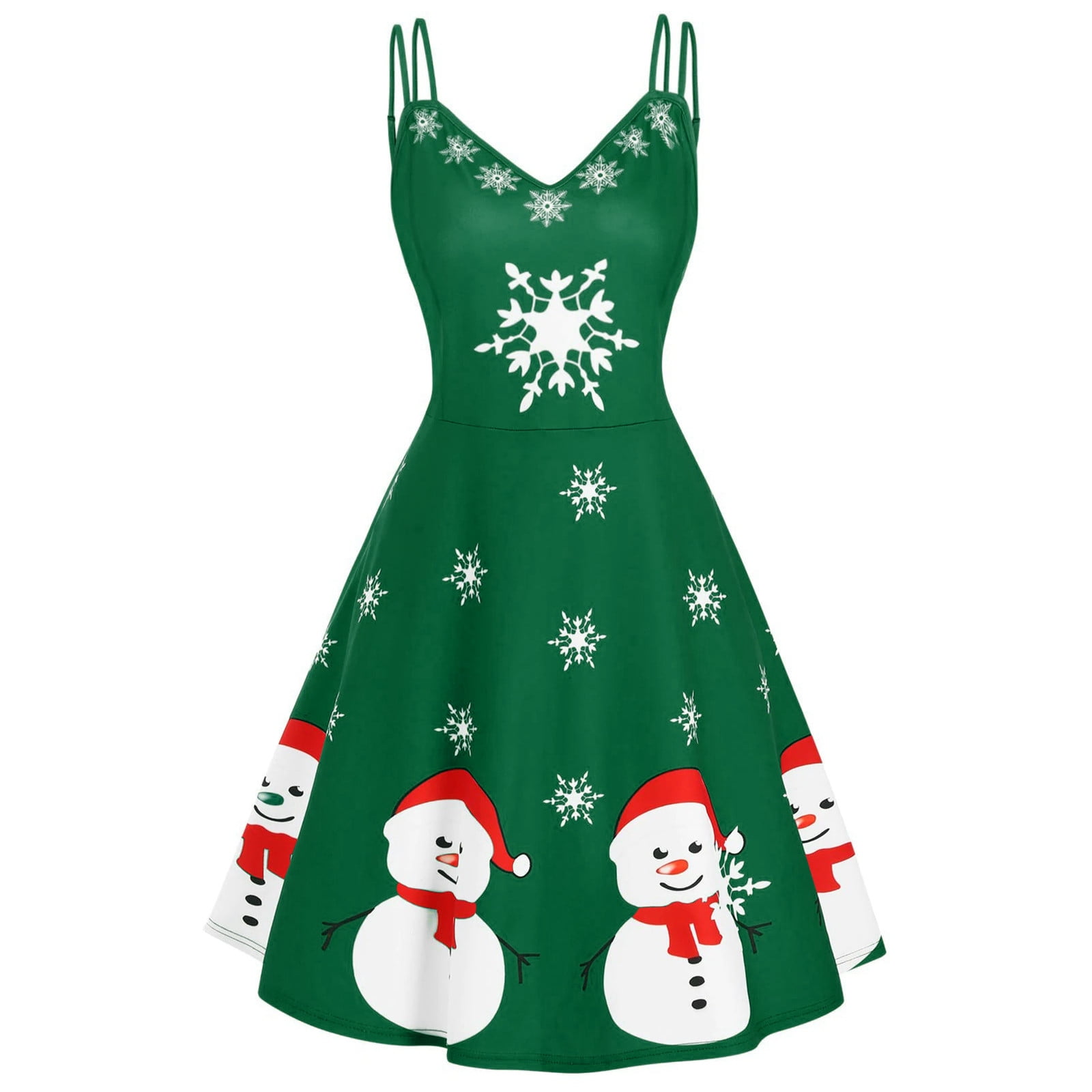 Christmas Hooded Sweatshirt Dress 