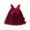 Wine, variant on CAIXAI Kids Dresser Cami Dress Sleeveless Toddler Girls Floral Applique Wing Party Dress for