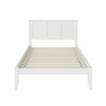 thumbnail image 3 of Leo & Lacey Madison Full Solid Wood Platform Bed in White, 3 of 4
