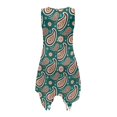 thumbnail image 3 of HELLHERO Sleeveless Sundress, Floral Theme Side Pockets Summer Sleeveless Dress, Pleated Round Neck Summer Sleeveless Dresses for Outdoor Beach Vacation, 3 of 8