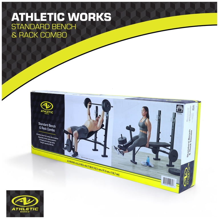 Athletic Works Standard Bench & Rack Combo with Leg Press photo 2