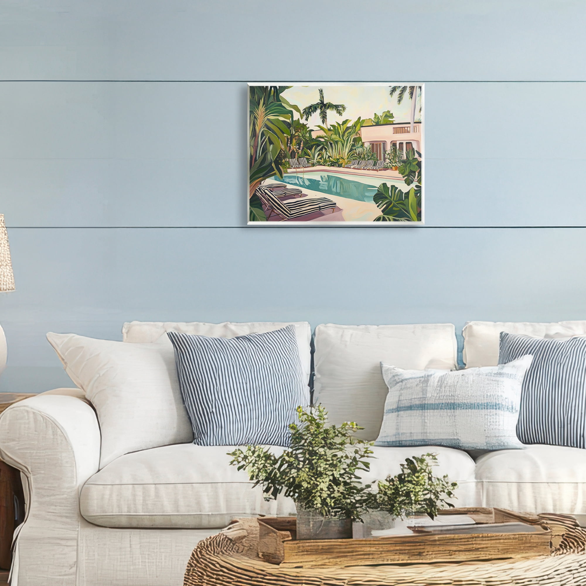 Stupell Industries Poolside Resort Lounge Chairs Wall Plaque Art, design by Sisi and Seb