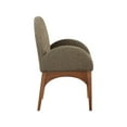 thumbnail image 6 of Meridian Furniture Waldorf Olive Boucle Fabric Dining Arm Chair, 6 of 8