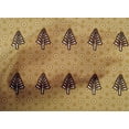 thumbnail image 4 of oneOone Cotton Cambric Dark Mustard Fabric Tree & Geometric Block Craft Projects Decor Fabric Printed By The Yard 56 Inch Wide, 4 of 4