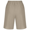 thumbnail image 5 of Linen shorts Big and Tall,Men Linen Shorts Elastic Waist Drawstring Cotton Linen Shorts with Pockets Loose Fit Outdoor Summer Beach Shorts,Mens Linen Shorts Drawstring, 5 of 7