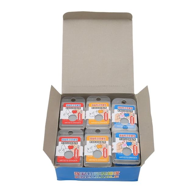 Borrador amasado de 18 Uds., borrador moldeable de fuerte adherencia, borrador de goma artística para dibujo de artistas