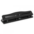 thumbnail image 4 of AMONIDA Adjustable, 3 Holes, Stable, Manual Punching Machine, Hole Punch, Black, For Paper Adults, 4 of 8