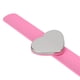 thumbnail image 4 of Pulsera de paleta magnética con forma de corazón, anillo de silicona, pulsera para salón de belleza, color rosa, 4 of 5