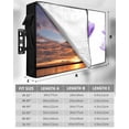 thumbnail image 7 of Outdoor TV Cover 48 to 50 Inch Weatherproof, Modern Abstract Tulip Flower Waterproof TV Screen Protector for Outside Decor with Zipper and Pocket 48"L x 30"H , Violet Purple, 7 of 7
