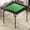 Black, variant on Folding Square Card Table 35.4", Green Felt Game Table with Chip Trays & Cup Holders, Portable 4-Player Table for Mahjong, Poker, Domino & Card Games, Black