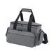 thumbnail image 4 of Bolsa de maquillaje de viaje, bolsa de aseo, bolso de mano grande, portátil, bolso de hombro ajustable Gris, 4 of 9