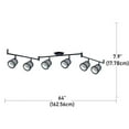 thumbnail image 2 of Beldi 1088-TR6 - Baltimore Collection 6 Light Lighting Track, 47.2'' X 7.9'', Black, 2 of 4