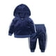 jovati Bambin Bébé Jinsirong Tissus Manteau Pantalon 2pcs/set Enfants Pull pour les Garçons Filles – image 2 sur 9