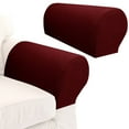 thumbnail image 1 of Sofa Arm Covers 2/4pcs Sofa Arm Covers Armrest Cover High-Grade Spandex Stretch Arm Caps Waterproof Furniture Protector Dustproof Sofa Towel Slipcovers Armchairs Covers for Sofa Couches R, 1 of 7