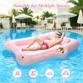 thumbnail image 6 of MoKo Inflatable Tanning Pool Floats Adult, Water Filled Tanning Bed Inflatable Lounger Pool Raft Toys Blow Up Pool for Backyard Lake Beach, 6 of 7
