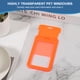 thumbnail image 4 of Uxcell 10 Pack Clear Badge Holder, Portatarjetas de identificación de plástico, clips de protección de ID vertical de doble cara, naranja, 4 of 6