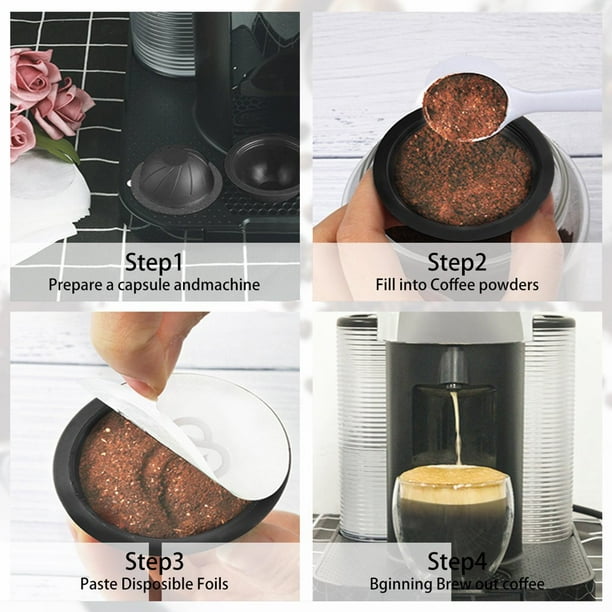 HAOAN Refillable Vertuo Capsule 230ml Reusable Vertuo Pods BPA