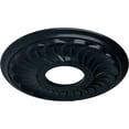 thumbnail image 3 of Ekena Millwork 11 3/4"OD x 3 5/8"ID x 1"P Blackthorn Ceiling Medallion (Fits Canopies up to 4 7/8"), Hand-Painted Night Shade, 3 of 7