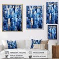 thumbnail image 4 of Designart "A Skyscraper Skyline With Periwinkle-Peaked Structures" Skyscrapers Canvas Art Print, 4 of 7