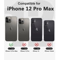 thumbnail image 2 of Design for iPhone 12 Pro Max Waterproof Case, Shockproof Dustproof with Screen Protector, Full Body Protective Phone Case for iPhone 12 Pro Max 6.7'' Black, 2 of 7