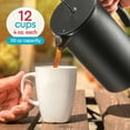thumbnail image 5 of Belwares French Press Coffee Maker 50 oz, Stainless Steel French Press Coffee Press with Double Wall Filtration, 5 of 8