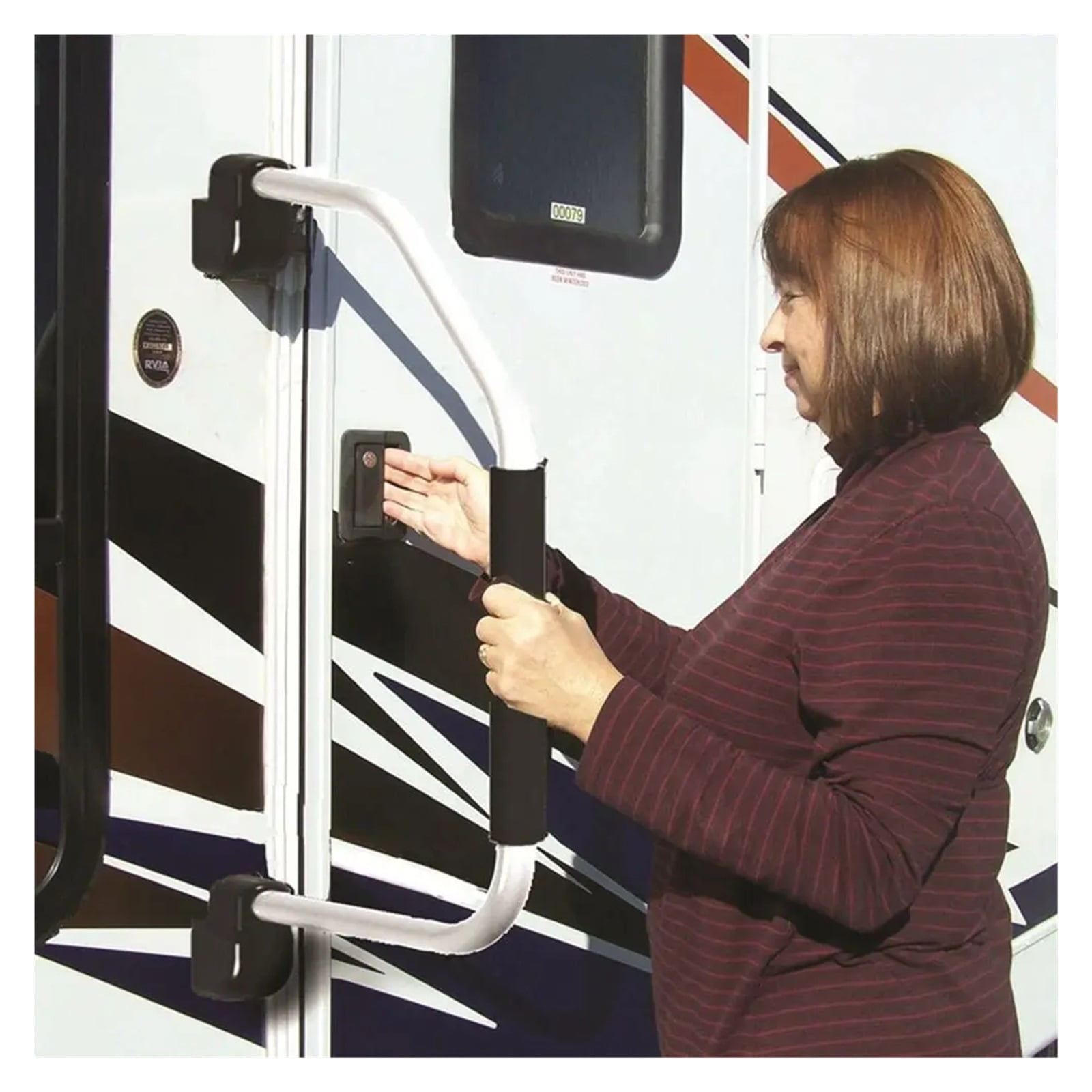RV Door Handle,Firm Modification Accessories Stairs Sojourner Car Car Door Handle Auxiliary Handrail Yacht Grab Rails RV Handrail ,Simple to Install