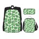 thumbnail image 1 of Easygdp Green Leaves Mochila para Niños y Niñas con Set de Caja de Almuerzo y Estuche para Lápices 3 en 1, Mochila Escolar Estampada para Adolescentes, 1 of 7