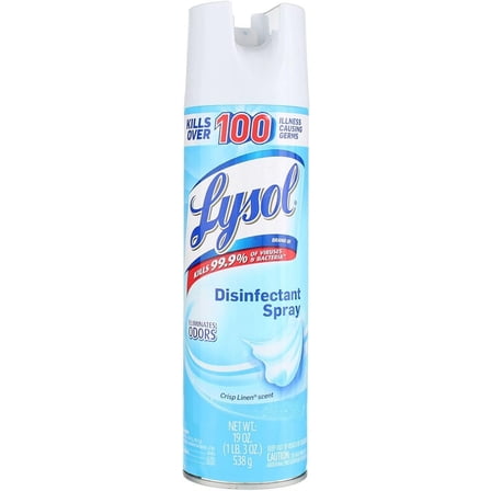 Lysol Disinfectant Spray, Crisp Linen, 19 oz(Pack of 7)