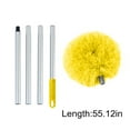 thumbnail image 3 of RBCKVXZ Fan Cleaner Duster Reusable Microfiber Ceiling Fan Blade Cleaner Removable Duster with Extension Pole Adjusts 13 to 47 Inch for Cleaning Walls Bookshelves Furniture Door Window Top (Yellow), 3 of 7